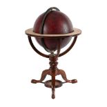 A REGENCY TWELVE-INCH TERRESTRIAL LIBRARY TABLE GLOBE