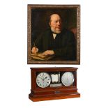 A FINE VICTORIAN MAHOGANY CASED 'WEATHER STATION'