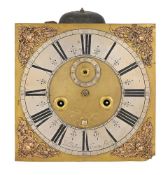 A RARE WILLIAM III RACK-STRIKING LONGCASE CLOCK MOVEMENT WITH ELEVEN-INCH DIAL
