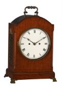 A MAHOGANY-CASED BRACKET CLOCK