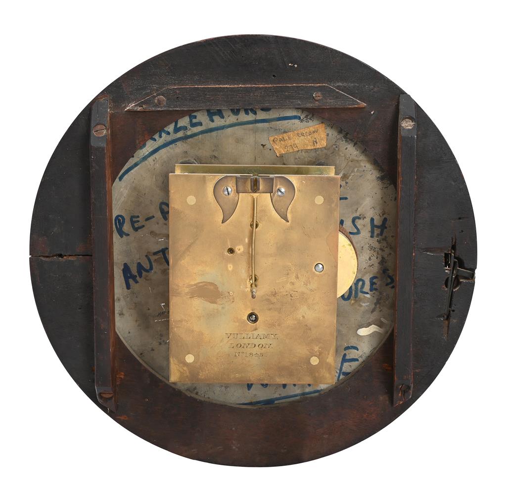 A VICTORIAN FUSEE DROP DIAL WALL TIMEPIECE - Image 4 of 6