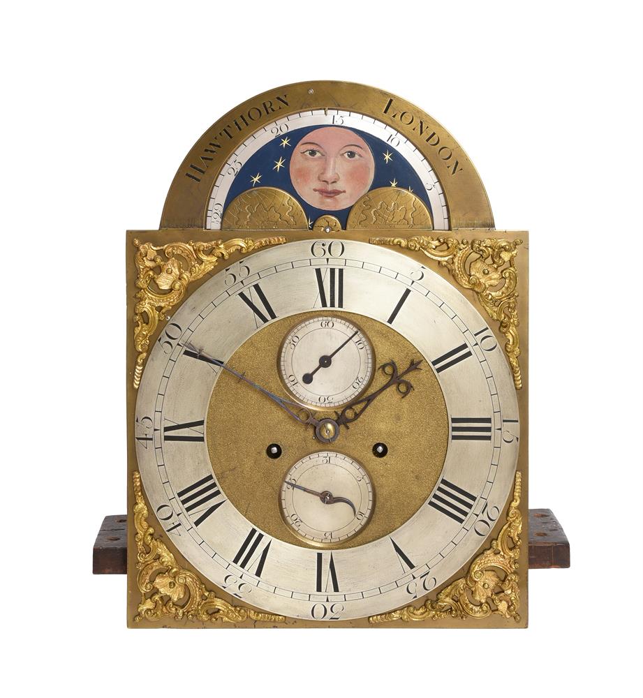 A GEORGE III MAHOGANY EIGHT-DAY LONGCASE CLOCK WITH MOONPHASE - Image 3 of 5