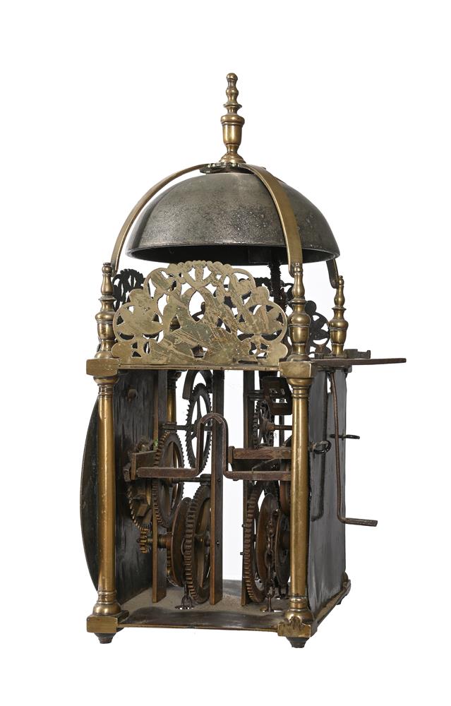 A WILLIAM III BRASS LANTERN CLOCK - Image 4 of 4