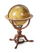 A WILLIAM IV TWELVE-INCH TERRESTRIAL LIBRARY TABLE GLOBE