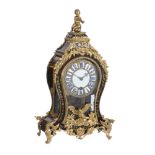 Y A FRENCH LOUIS XV GILT BRASS MOUNTED SMALL BOULLE BRACKET TIMEPIECE WITH SILENT PULL QUARTER-REPEA
