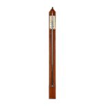 Y A REGENCY PARTRIDGE WOOD MERCURY STICK BAROMETER