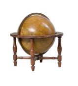 A WILLIAM IV FIFTEEN-INCH TERRESTRIAL LIBRARY TABLE GLOBE