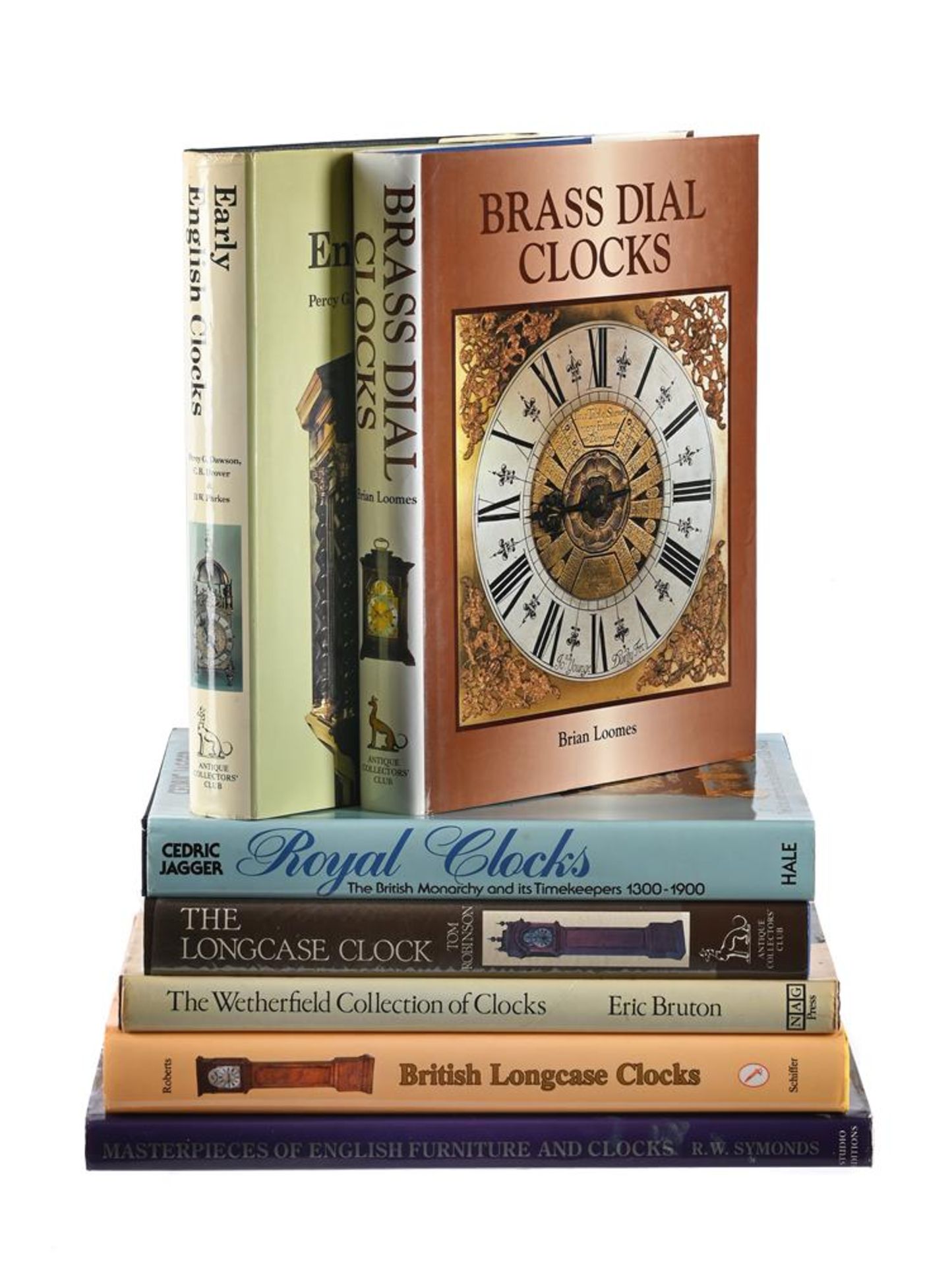 Ɵ HOROLOGICAL REFERENCE BOOKS MAINLY RELATING TO ENGLISH DOMESTIC CLOCKS, SEVEN PUBLICATIONS