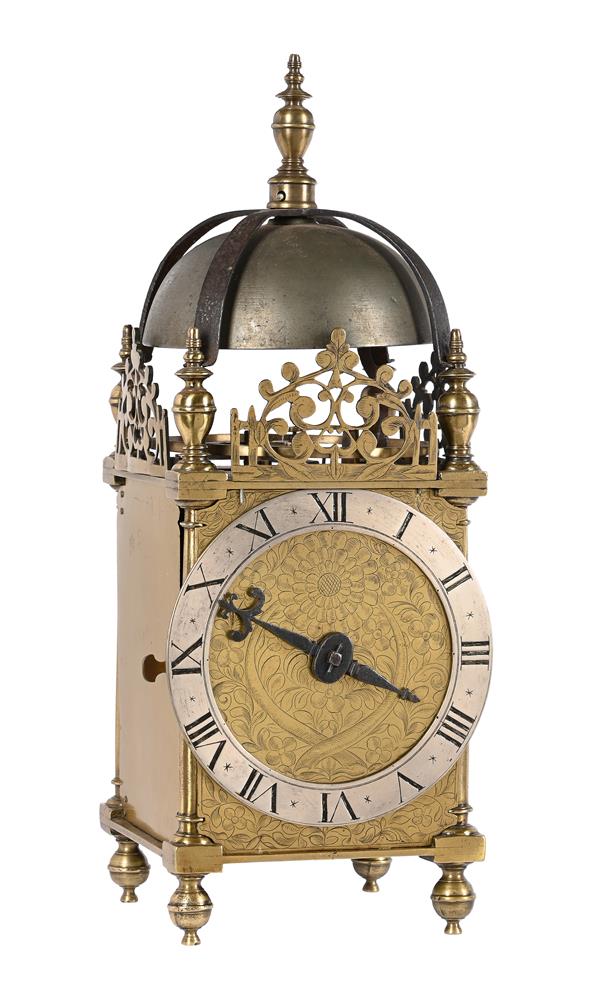 A FINE AND HOROLOGICALLY SIGNIFICANT JAMES I 'FIRST PERIOD' LANTERN CLOCKWILLIAM BOWYER