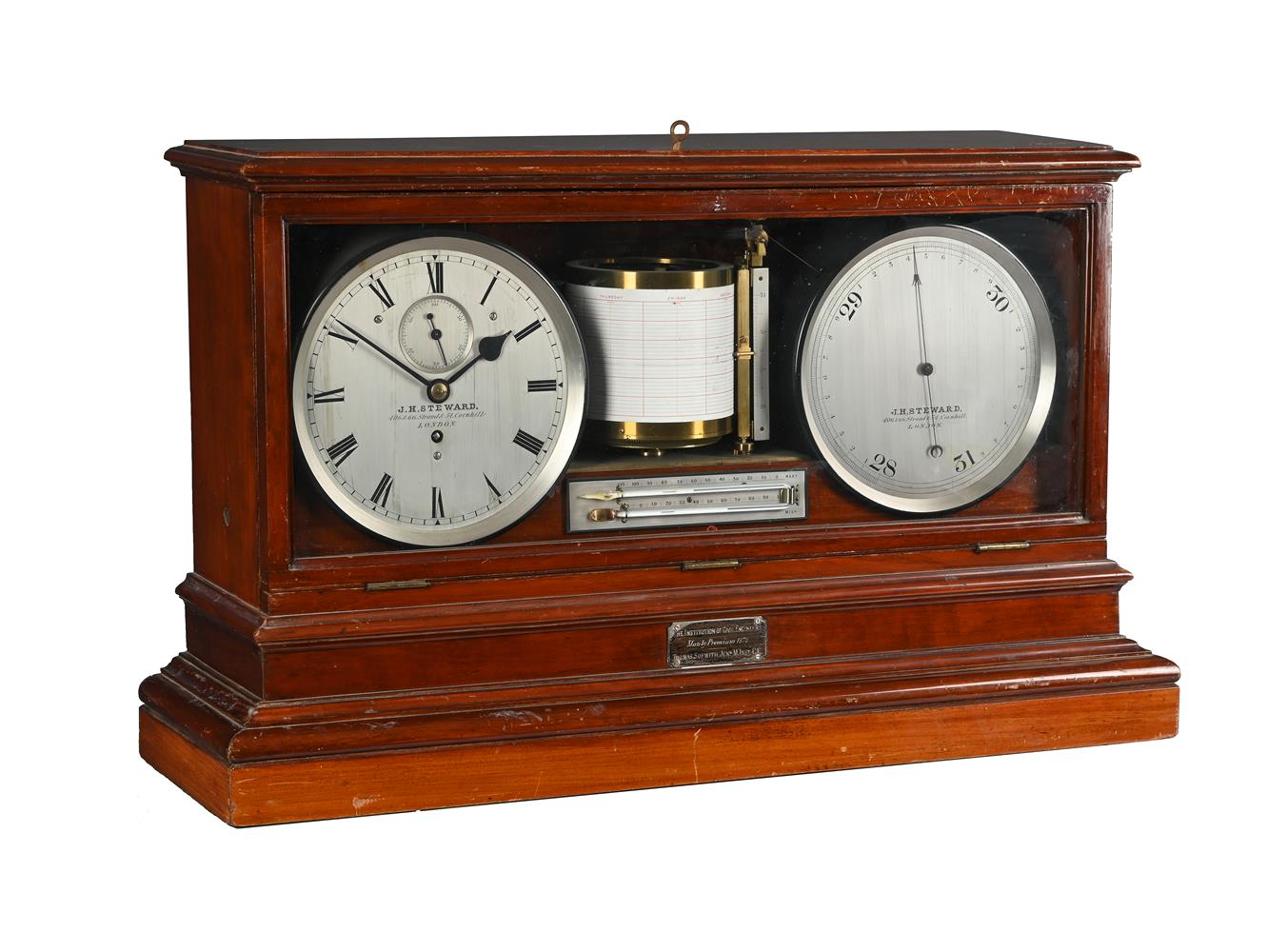 A FINE VICTORIAN MAHOGANY CASED 'WEATHER STATION' - Image 2 of 10