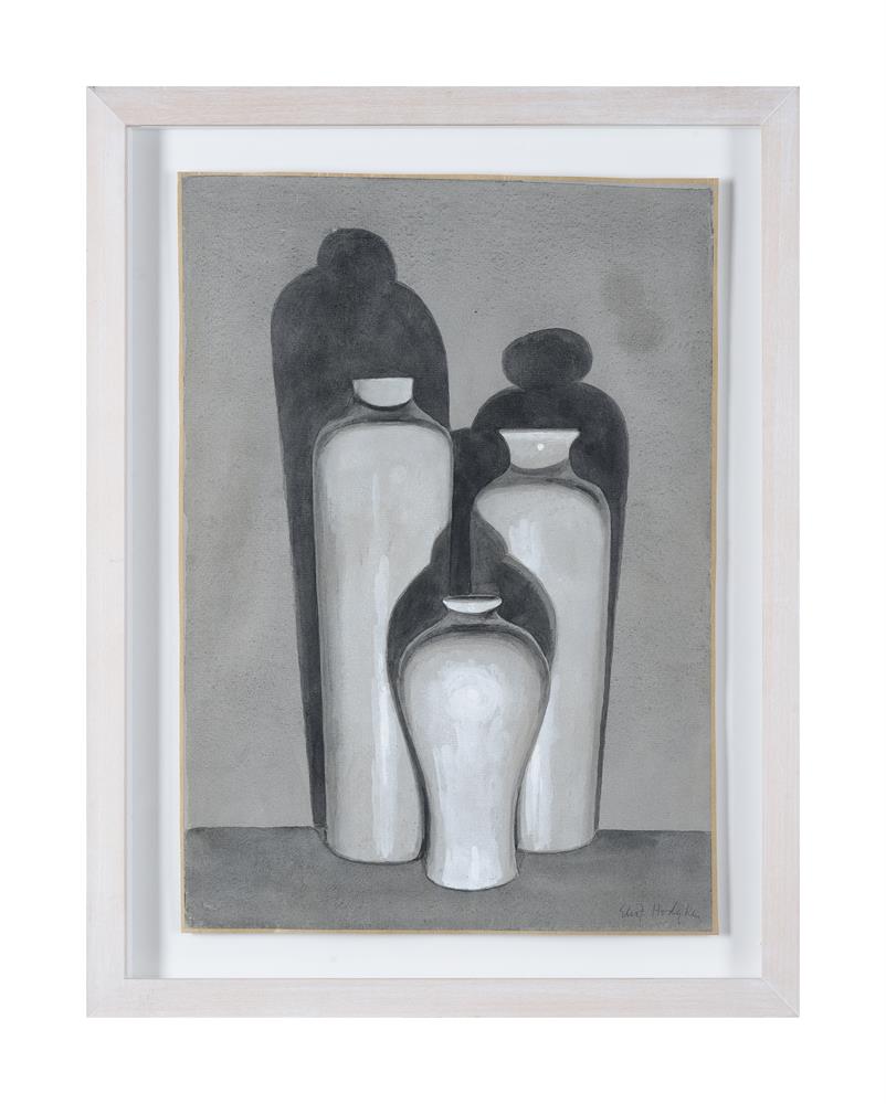 λ ELIOT HODGKIN (BRITISH 1905-1987), THREE MING VASES BY LAMPLIGHT - Image 2 of 4