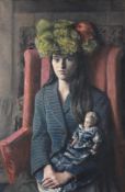 λ GERALD LESLIE BROCKHURST (BRITISH 1890-1978)VICTORIANESigned (lower left); further signed (to labe