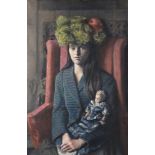 λ GERALD LESLIE BROCKHURST (BRITISH 1890-1978)VICTORIANESigned (lower left); further signed (to labe