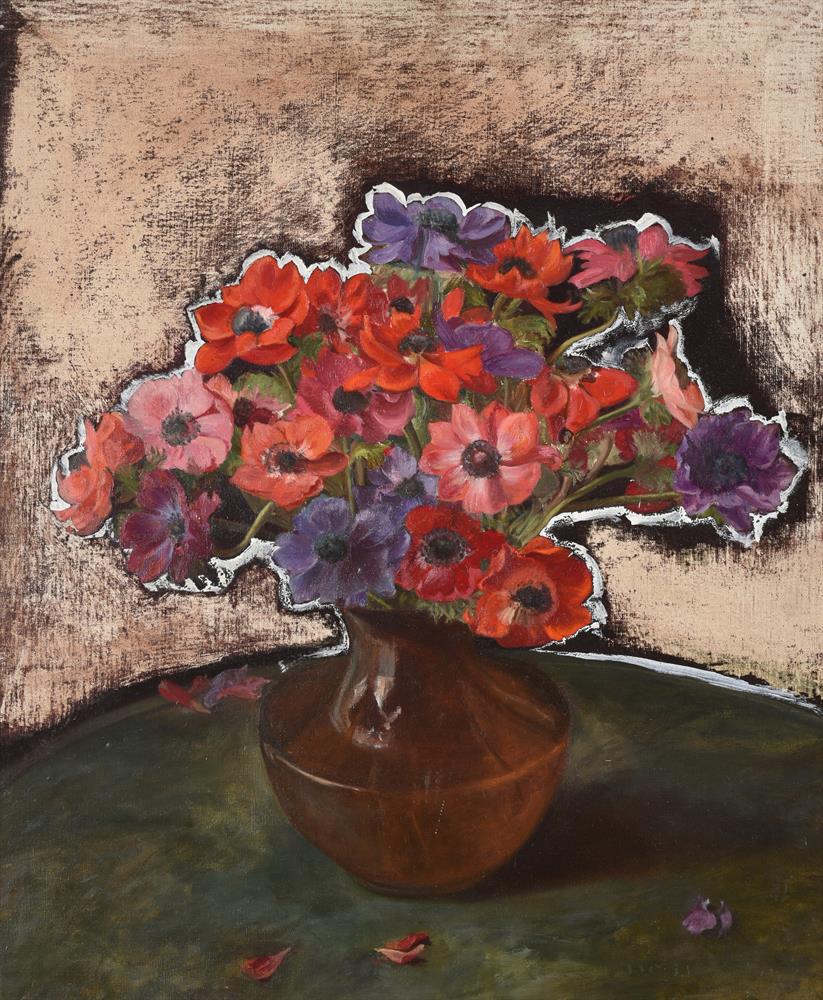 λ SIR GERALD FESTUS KELLY (BRITISH 1879-1972), STILL LIFE WITH ANEMONES