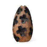 λ DAVID NASH (BRITISH B. 1945), CHAR CROSS EGG