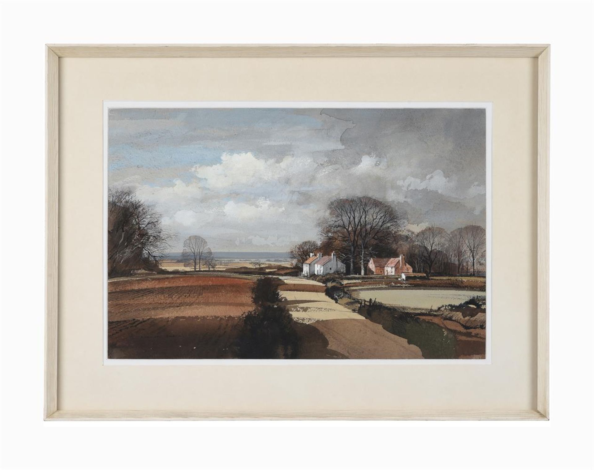 λ ROWLAND HILDER (BRITISH 1905-1993), FARM COTTAGES NESTLED WITHIN THE LANDSCAPE - Bild 2 aus 3