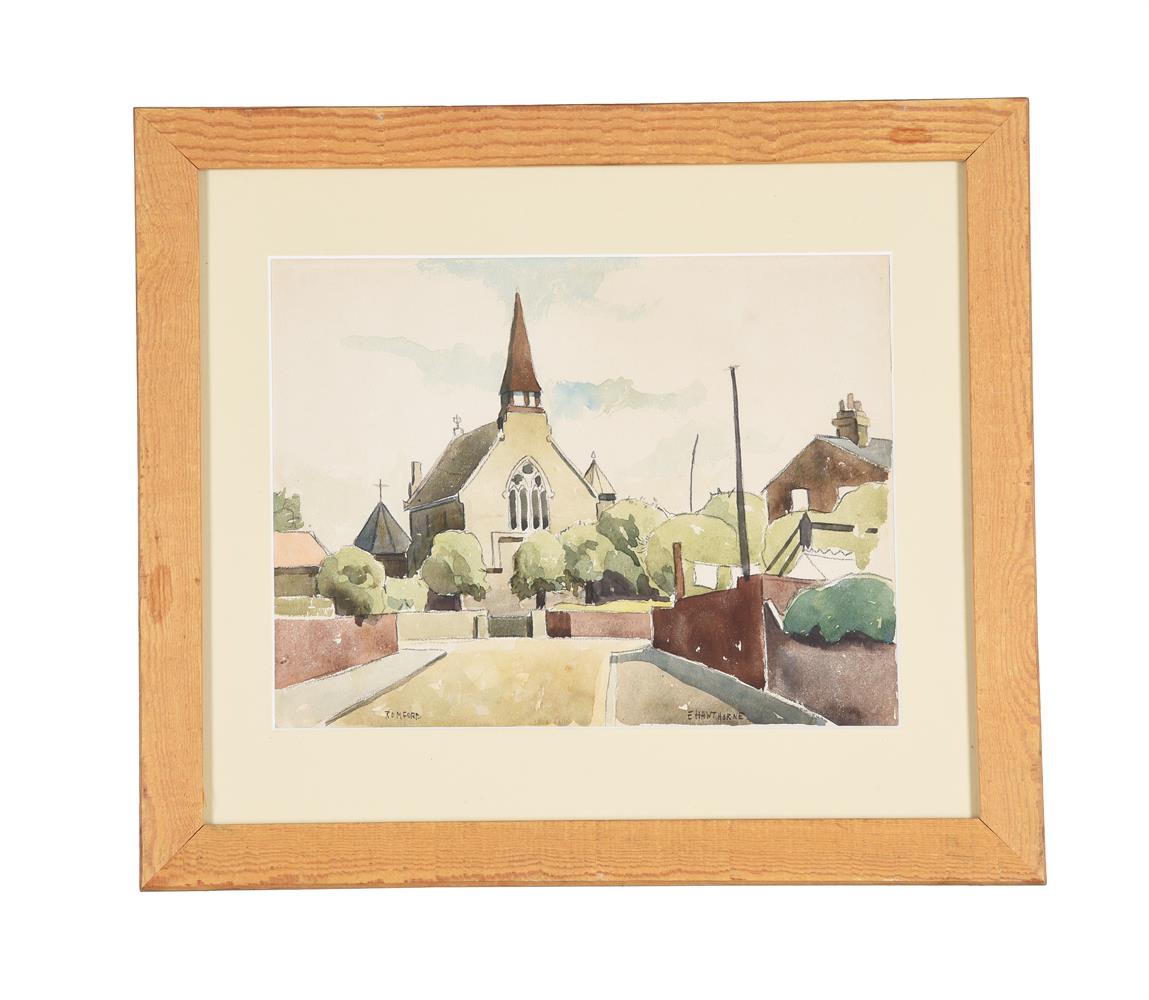 λ ELWIN HAWTHORNE (BRITISH 1905-1954), ST. ANDREW'S CHURCH, ROMFORD - Image 2 of 3