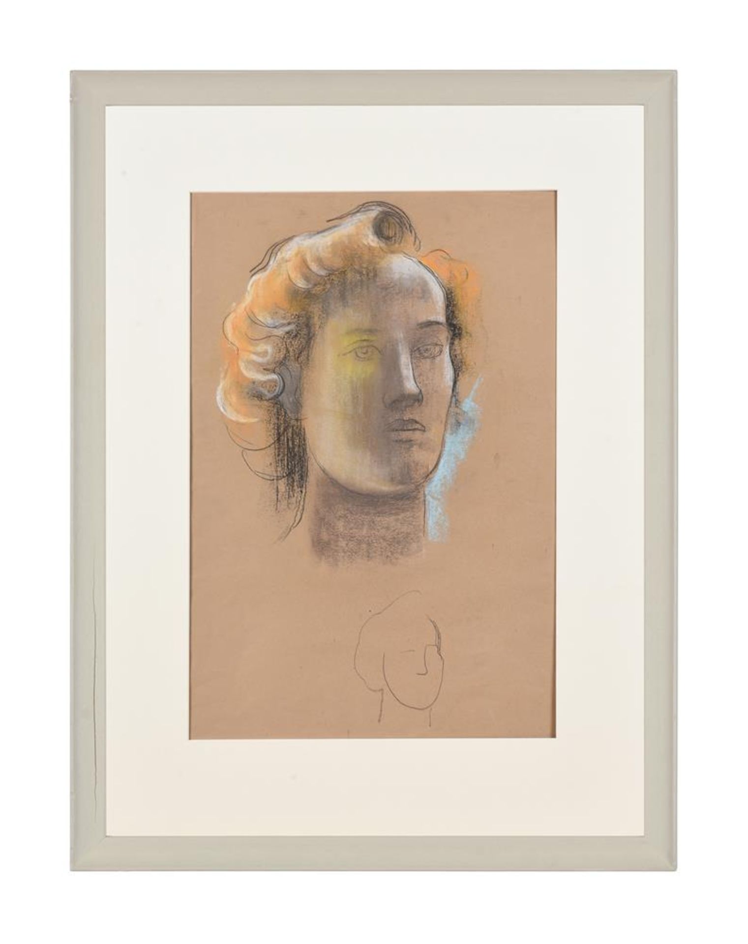 λ FRANK DOBSON (BRITISH 1886-1963), FEMALE HEAD - Image 2 of 2