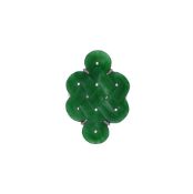 A MID 20TH CENTURY CARVED NATURAL JADEITE ENDLESS KNOT DRESS RING