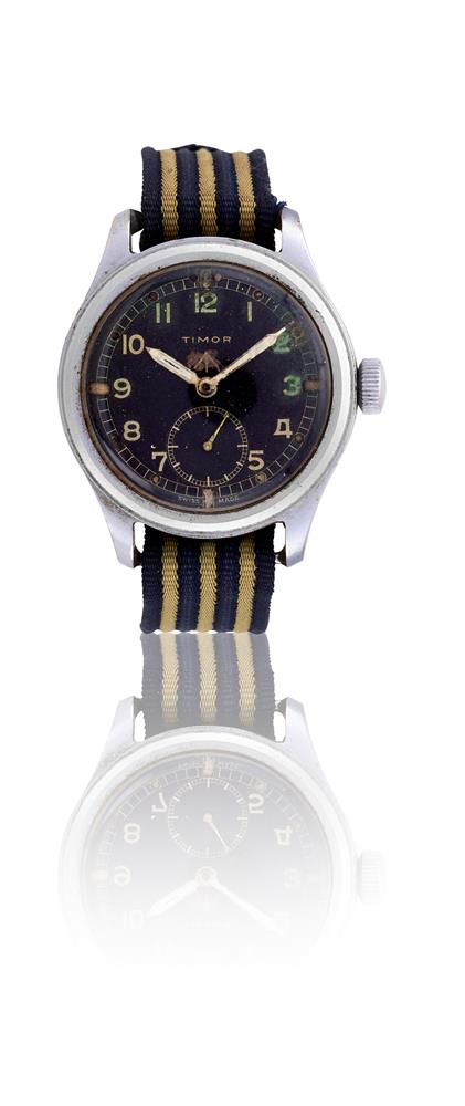 TIMOR, 'THE DIRTY DOZEN', A STAINLESS STEEL MILITARY WRIST WATCH