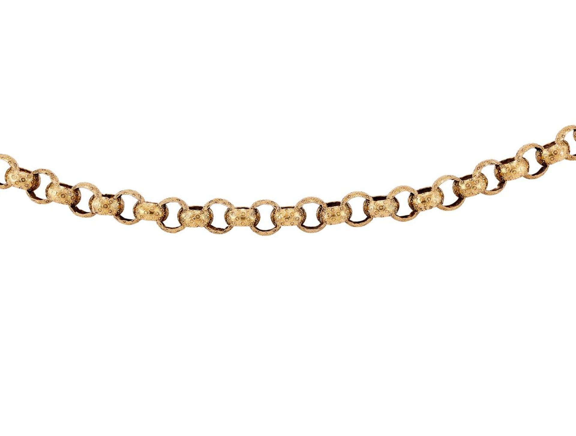 A REGENCY GOLD LONG CHAIN, CIRCA 1820 - Image 2 of 3