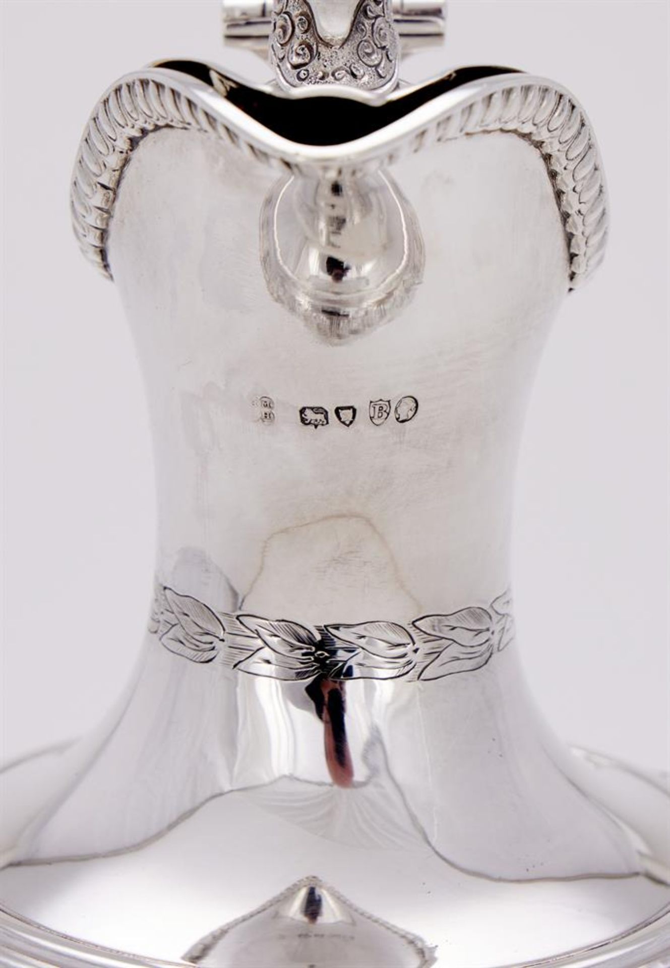 Y A CASED VICTORIAN SILVER EWER - Image 2 of 4