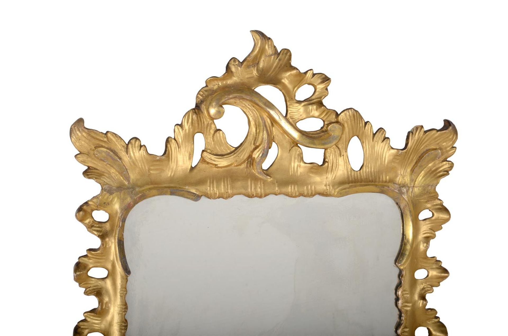 AN EARLY GEORGE III CARVED GILTWOOD WALL MIRROR, CIRCA 1760 - Image 2 of 4