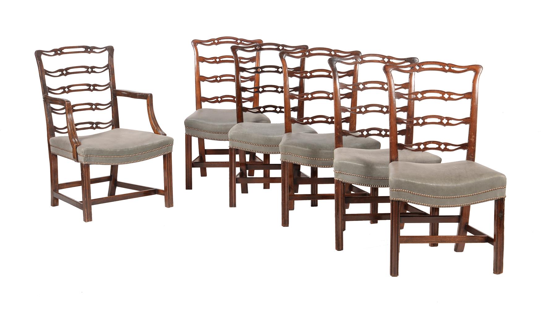 A SET OF TWELVE MAHOGANY DINING CHAIRS, IN PART 19TH CENTURY AND LATER - Image 2 of 5