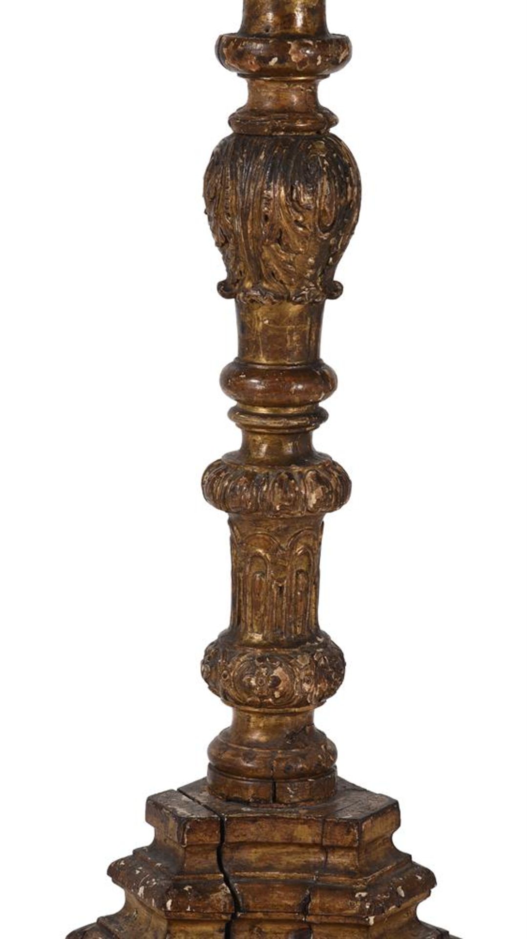 A PAIR OF GILTWOOD TORCHERES, FIRST HALF 19TH CENTURY - Image 6 of 8