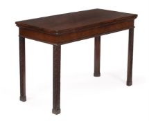 A GEORGE III MAHOGANY SIDE OR HALL TABLE, IN THE MANNER OF ROBERT ADAM, CIRCA 1785