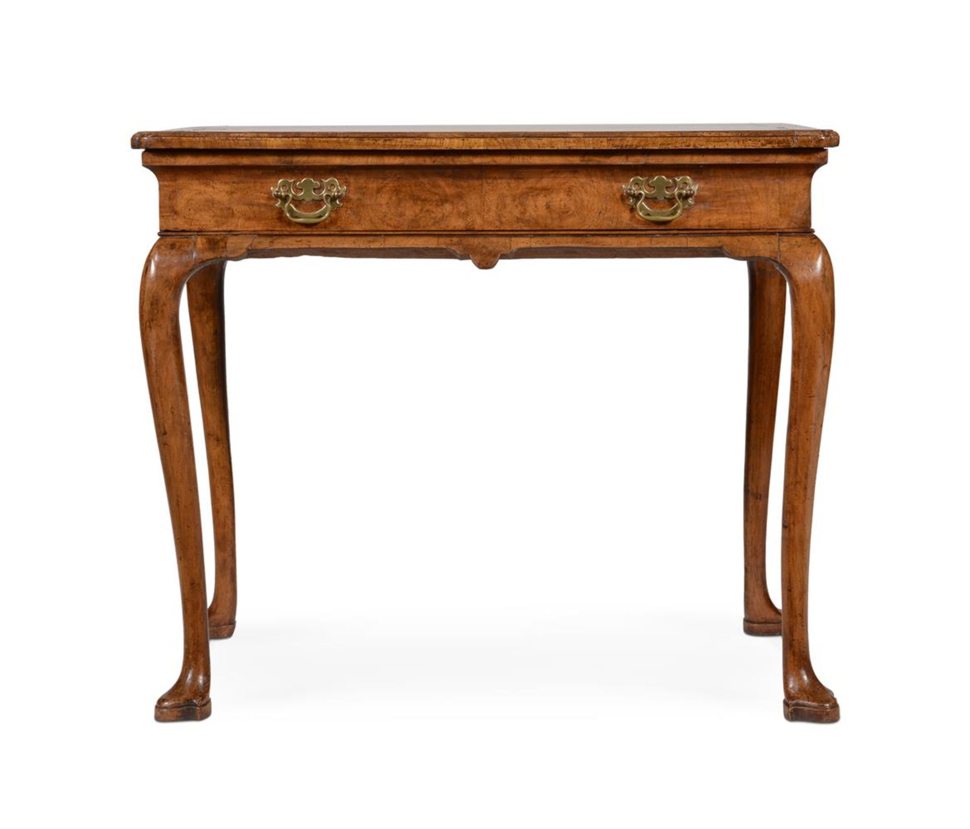 A GEORGE I FIGURED WALNUT SIDE TABLE, CIRCA 1720 - Bild 2 aus 6