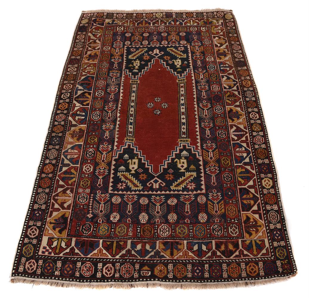 AN ANATOLIAN PRAYER RUG, approximately 184 x 115cm