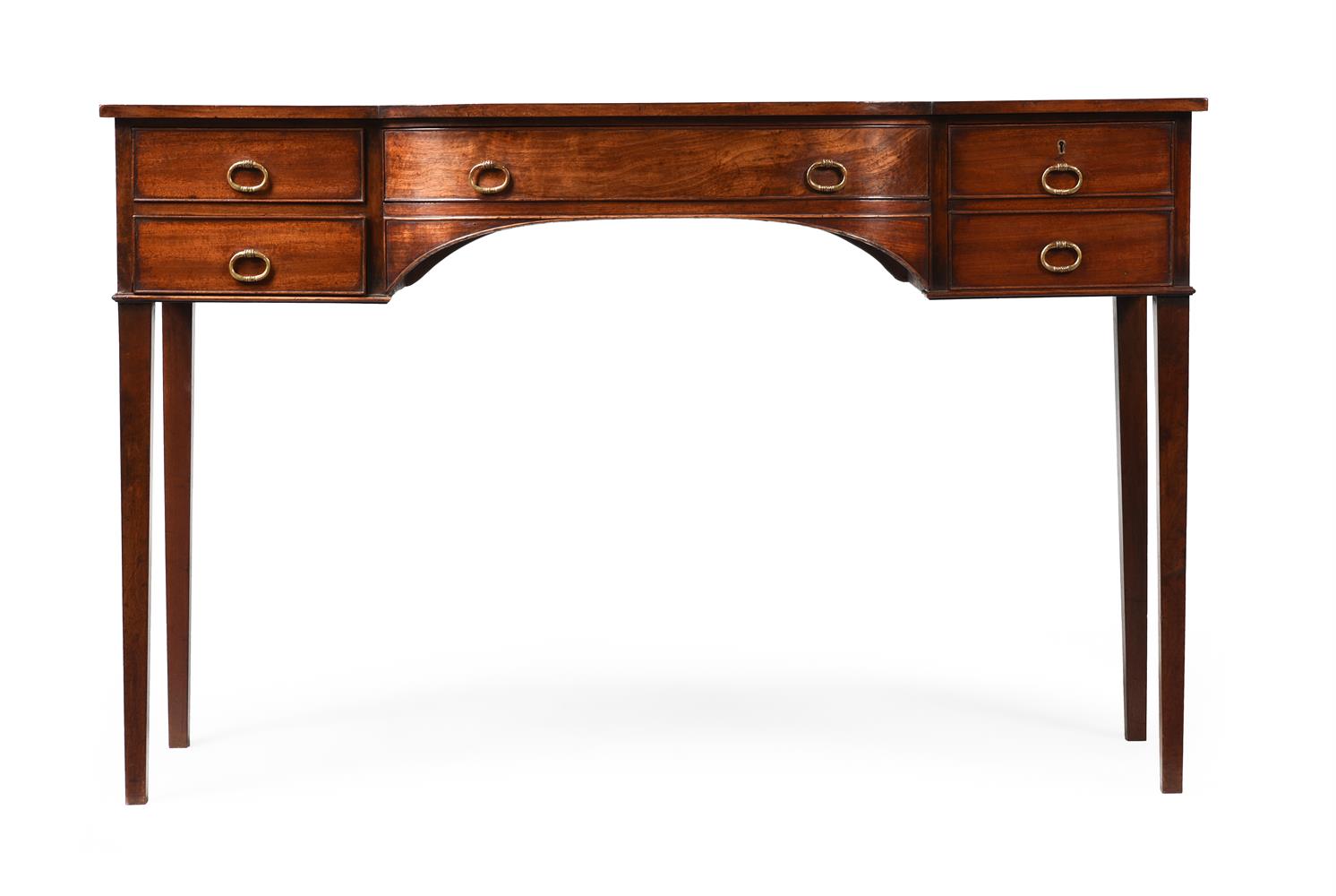 A REGENCY MAHOGANY BREAKFRONT DRESSING TABLE, BY GILLOWS, CIRCA 1815