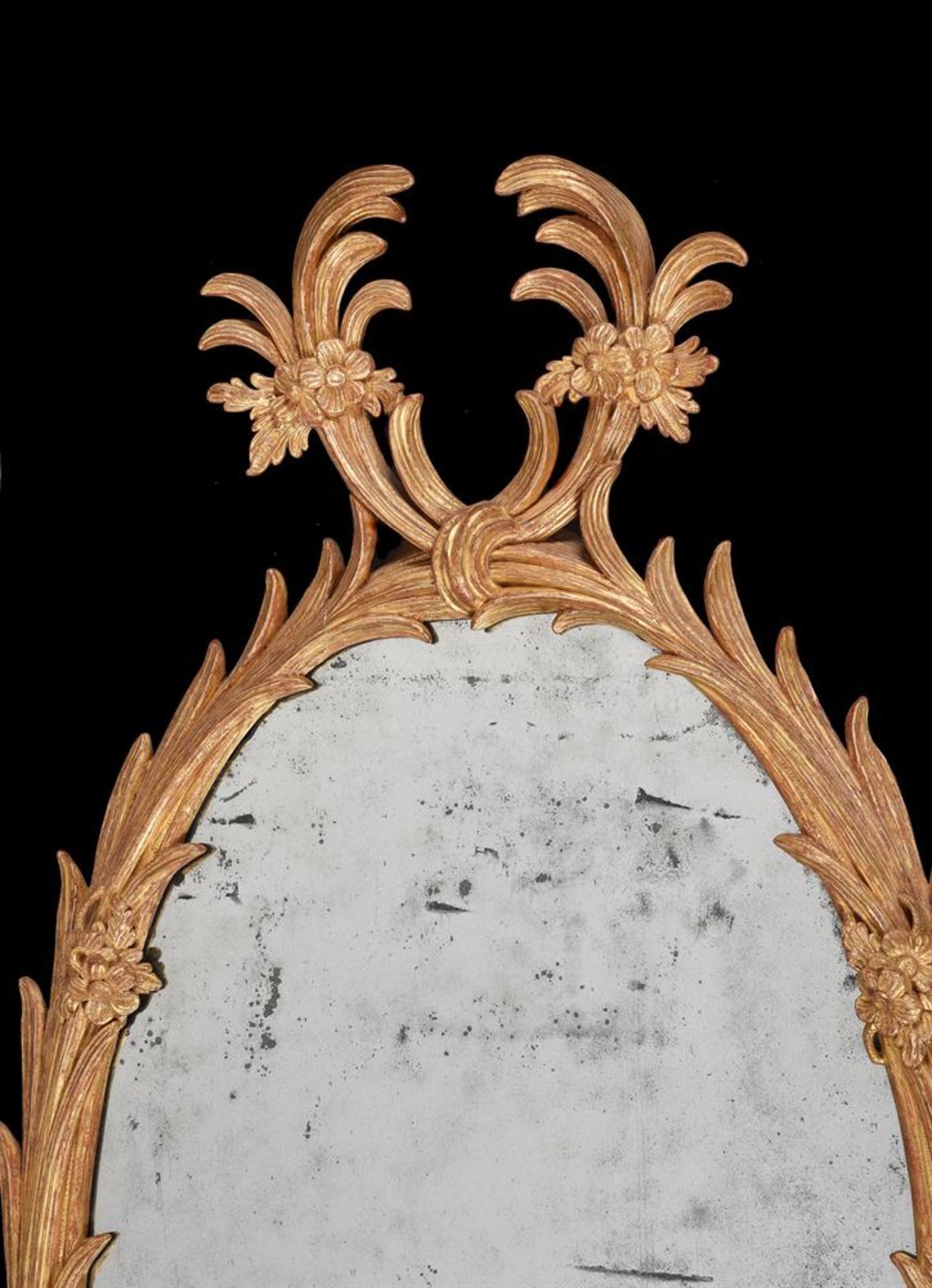 A PAIR OF GEORGE II GILTWOOD WALL MIRRORS, IN THE MANNER OF JOHN LINNELL, CIRCA 1755 - Image 5 of 12