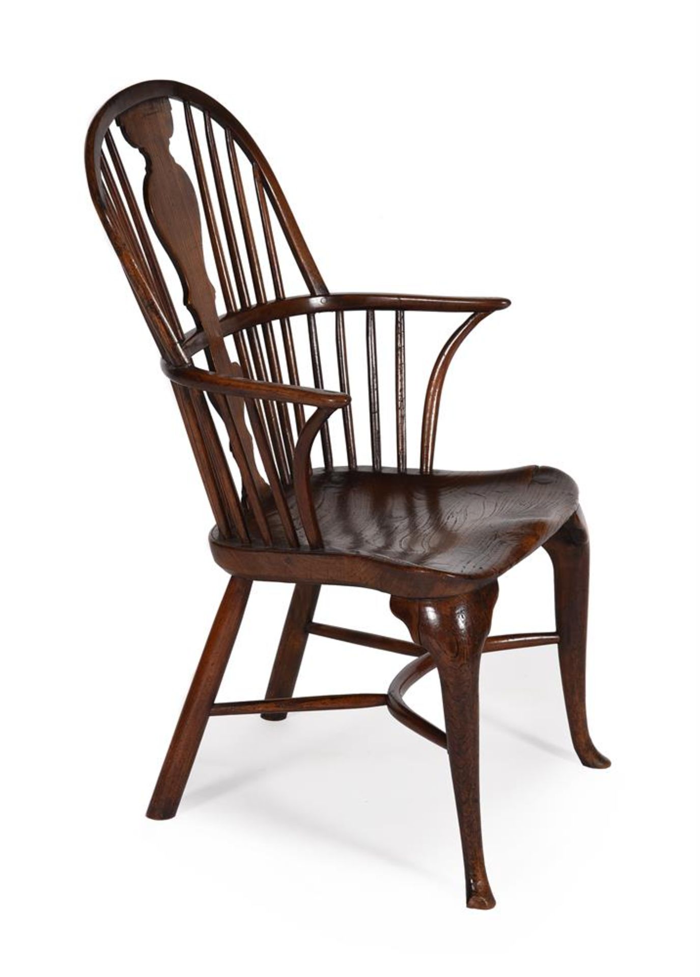A FRUITWOOD, ELM AND ASH WINDSOR ARMCHAIR, LAST QUARTER 18TH CENTURY - Image 2 of 6