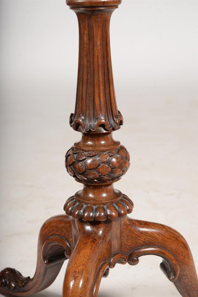 Y A ROSEWOOD TRIPOD TABLE, ATTRIBUTED TO GILLOWS, SECOND QUARTER 19TH CENTURY - Image 4 of 4