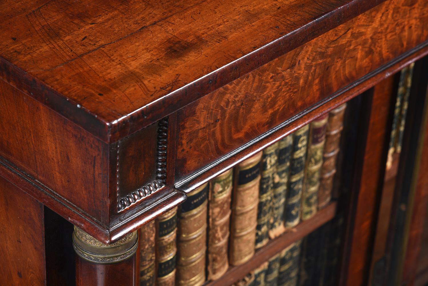 Y A GEORGE IV FIGURED MAHOGANY AND GILT METAL MOUNTED CABINET OR BOOKCASE, CIRCA 1825 - Image 5 of 5