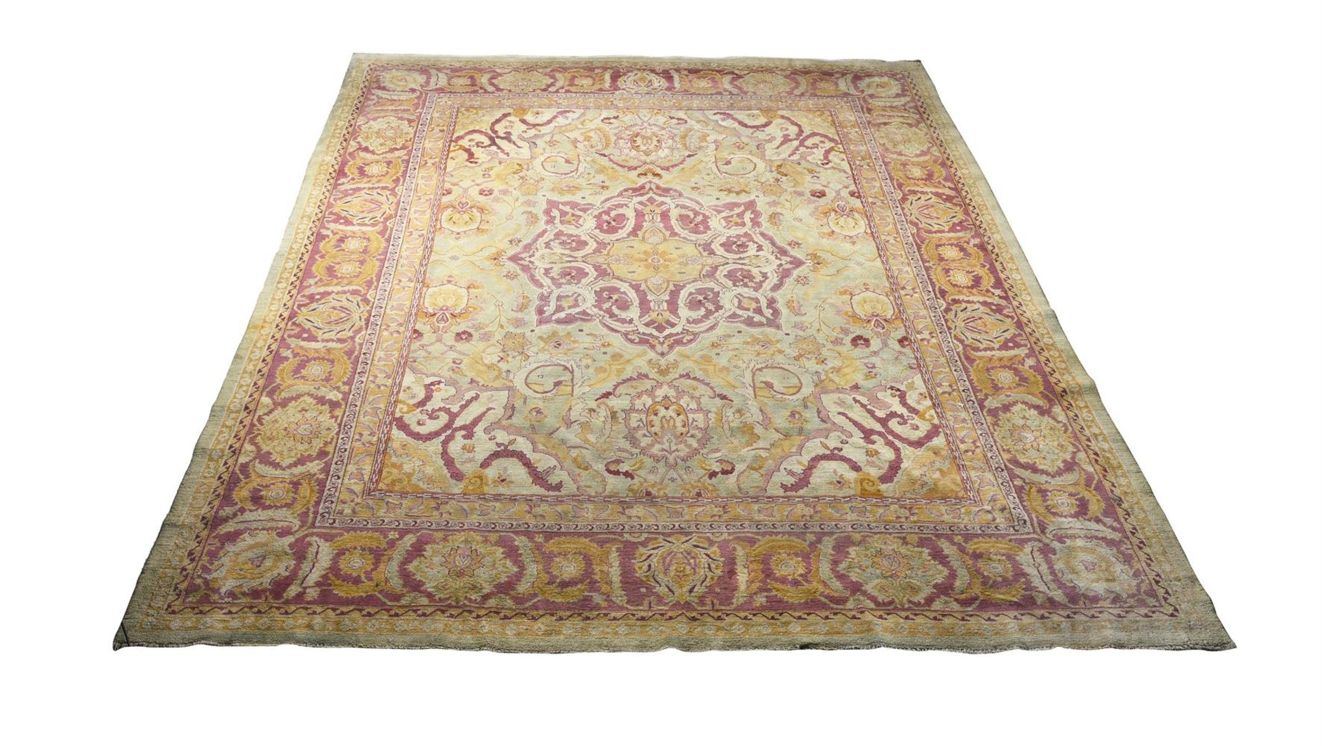 A LARGE AMRITSAR CARPET, LATE 19TH CENTURY, approximately 478 x 395cm