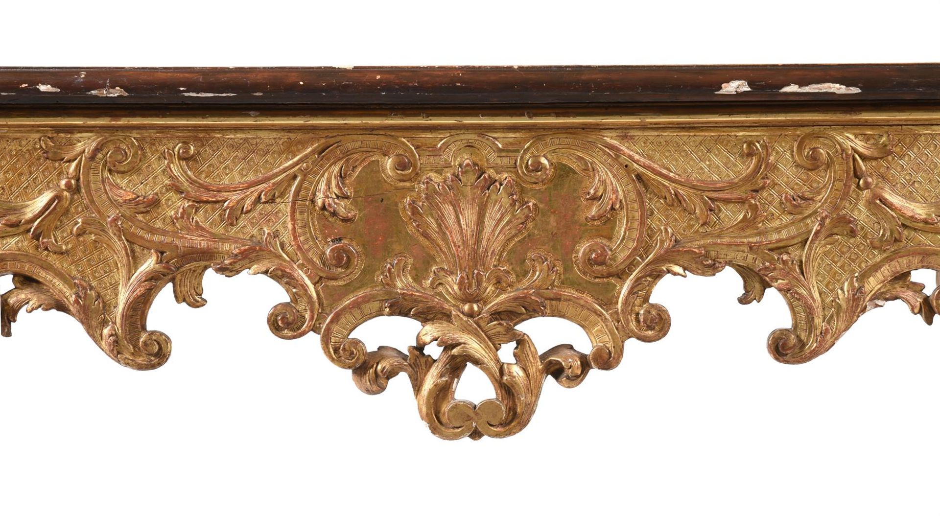 A REGENCE CARVED GILTWOOD AND GESSO CONSOLE TABLE, CIRCA 1720 - Image 3 of 5