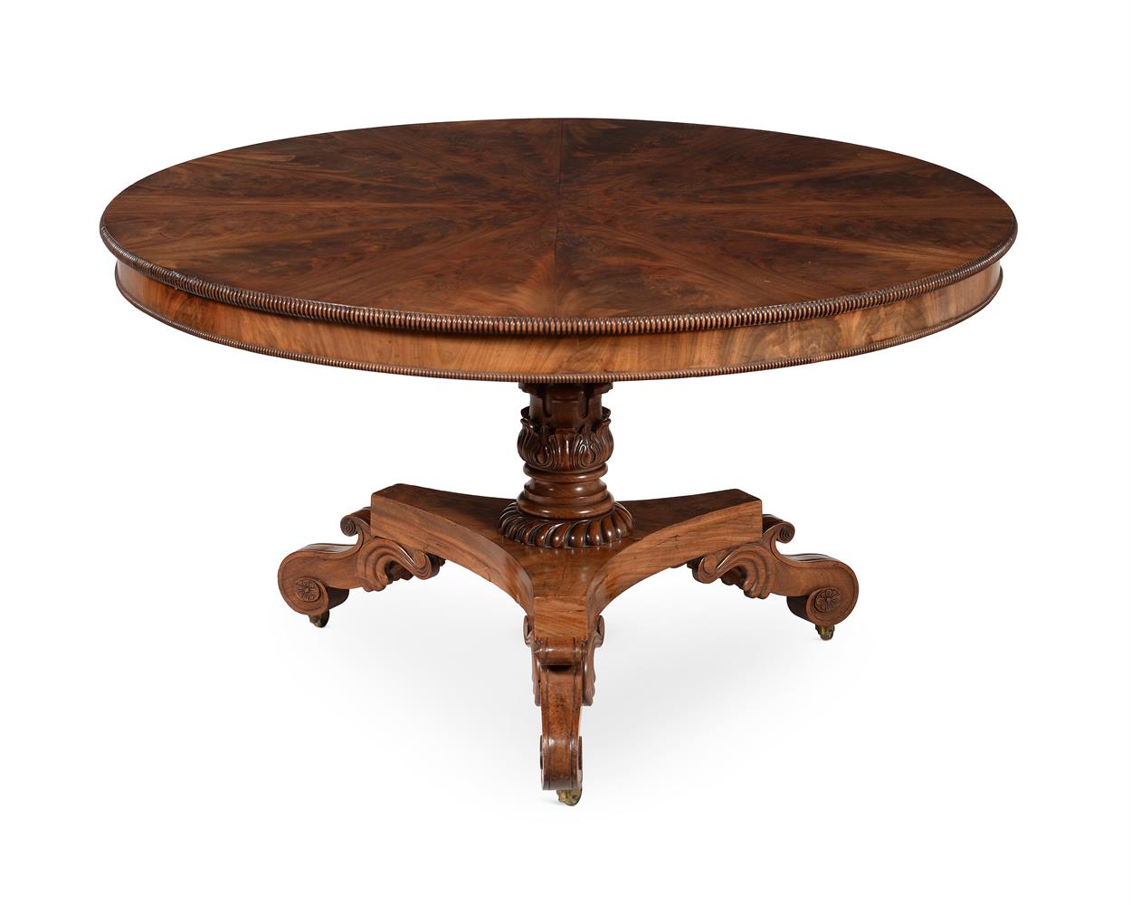 A GEORGE IV MAHOGANY CENTRE TABLE, CIRCA 1825