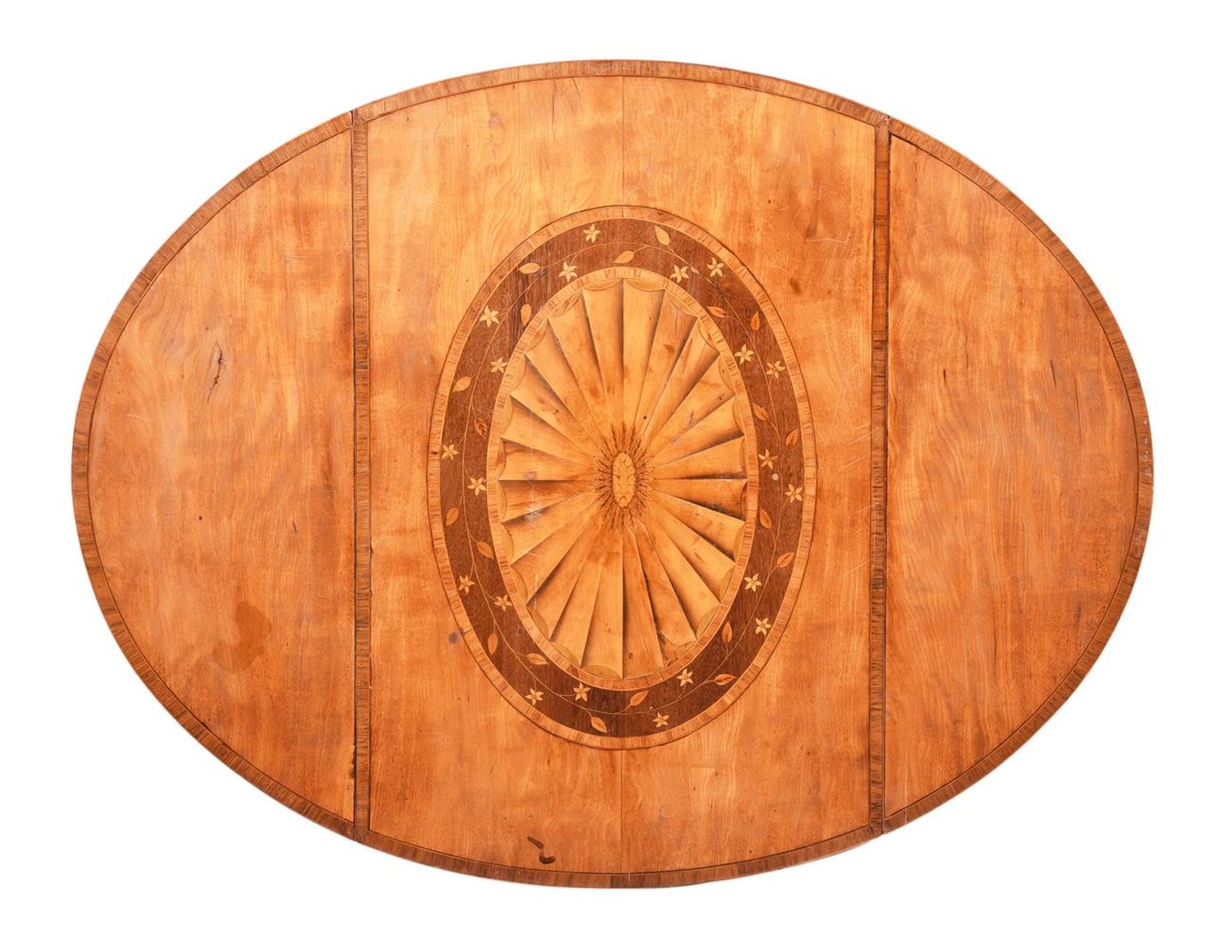 Y A GEORGE III SATINWOOD AND MARQUETRY PEMBROKE TABLE, LATE 18TH CENTURY - Image 3 of 6