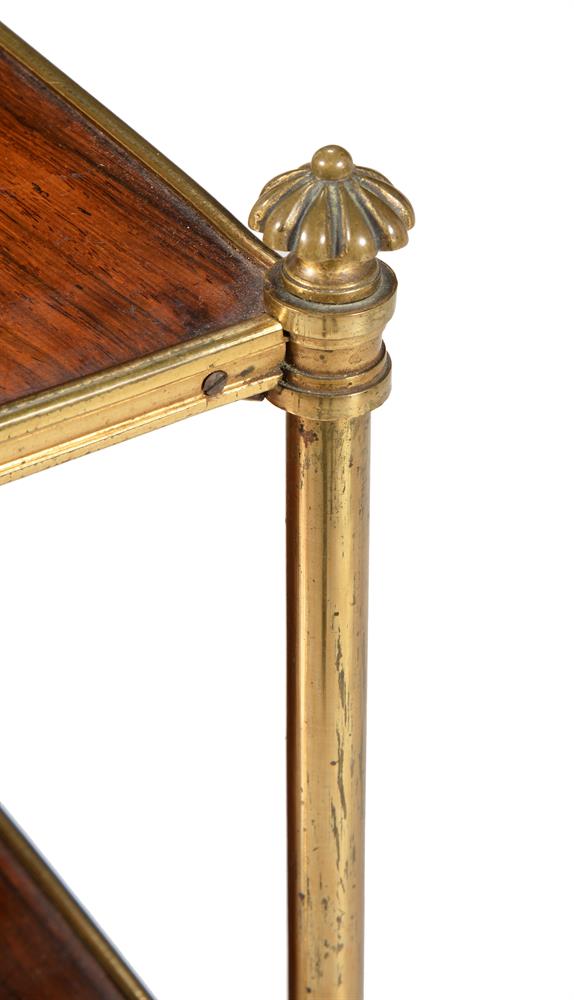 Y A REGENCY ROSEWOOD AND GILT BRASS THREE TIER ETAGERE, CIRCA 1815 - Image 4 of 4