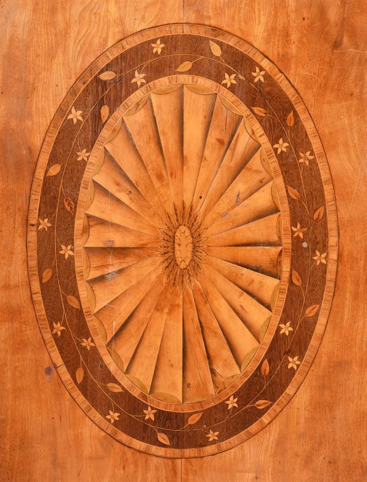 Y A GEORGE III SATINWOOD AND MARQUETRY PEMBROKE TABLE, LATE 18TH CENTURY - Image 6 of 6