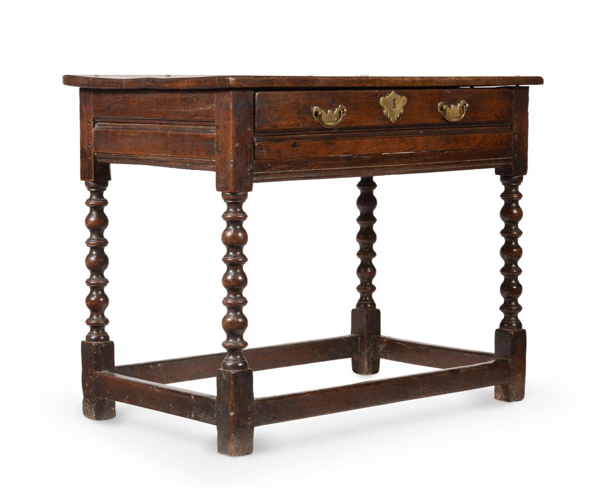 A CHARLES II OAK SIDE TABLE, CIRCA 1670 - Image 2 of 5