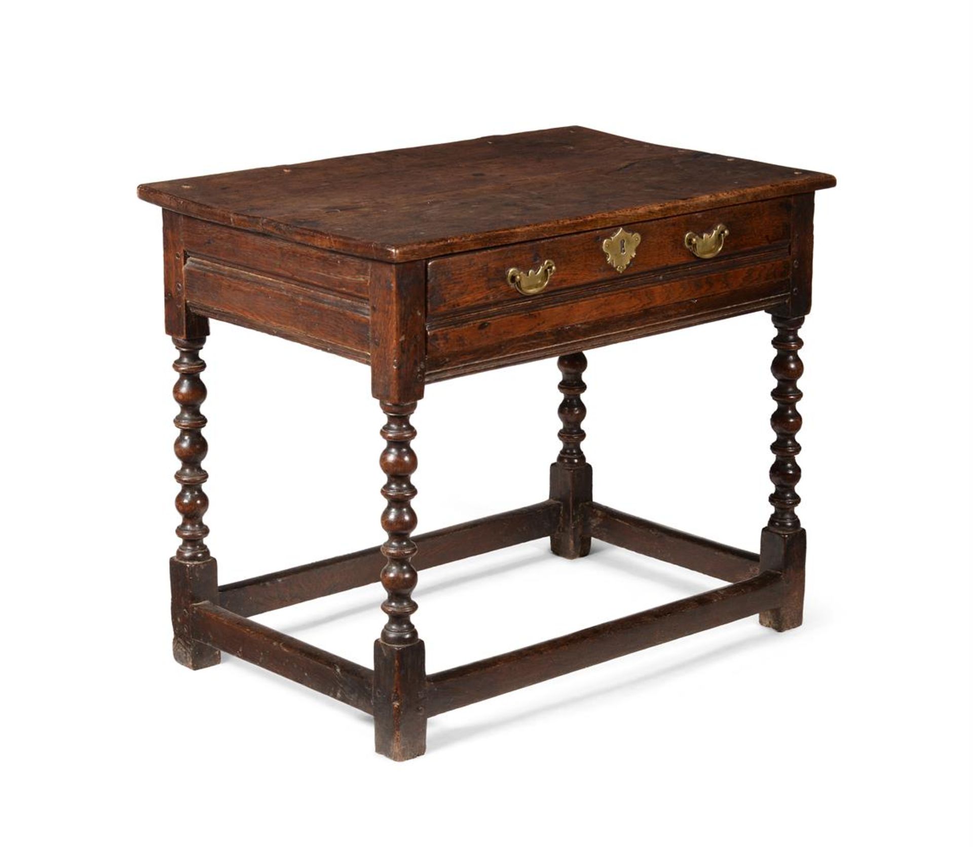 A CHARLES II OAK SIDE TABLE, CIRCA 1670