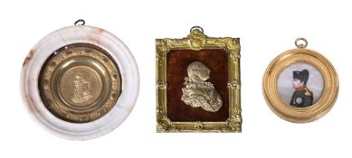 A GROUP OF MINIATURE MEMORIAL PORTRAITS, 19TH CENTURY