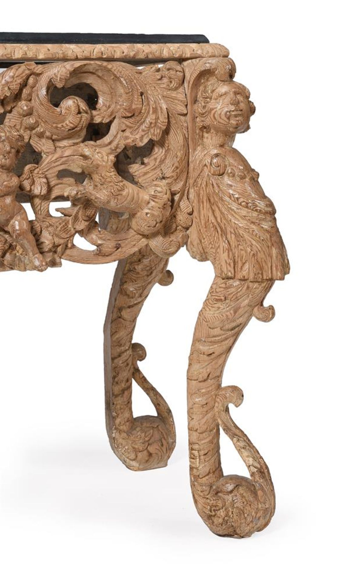 A CHARLES II CARVED PINE CABINET STAND, CIRCA 1680 - Image 3 of 4