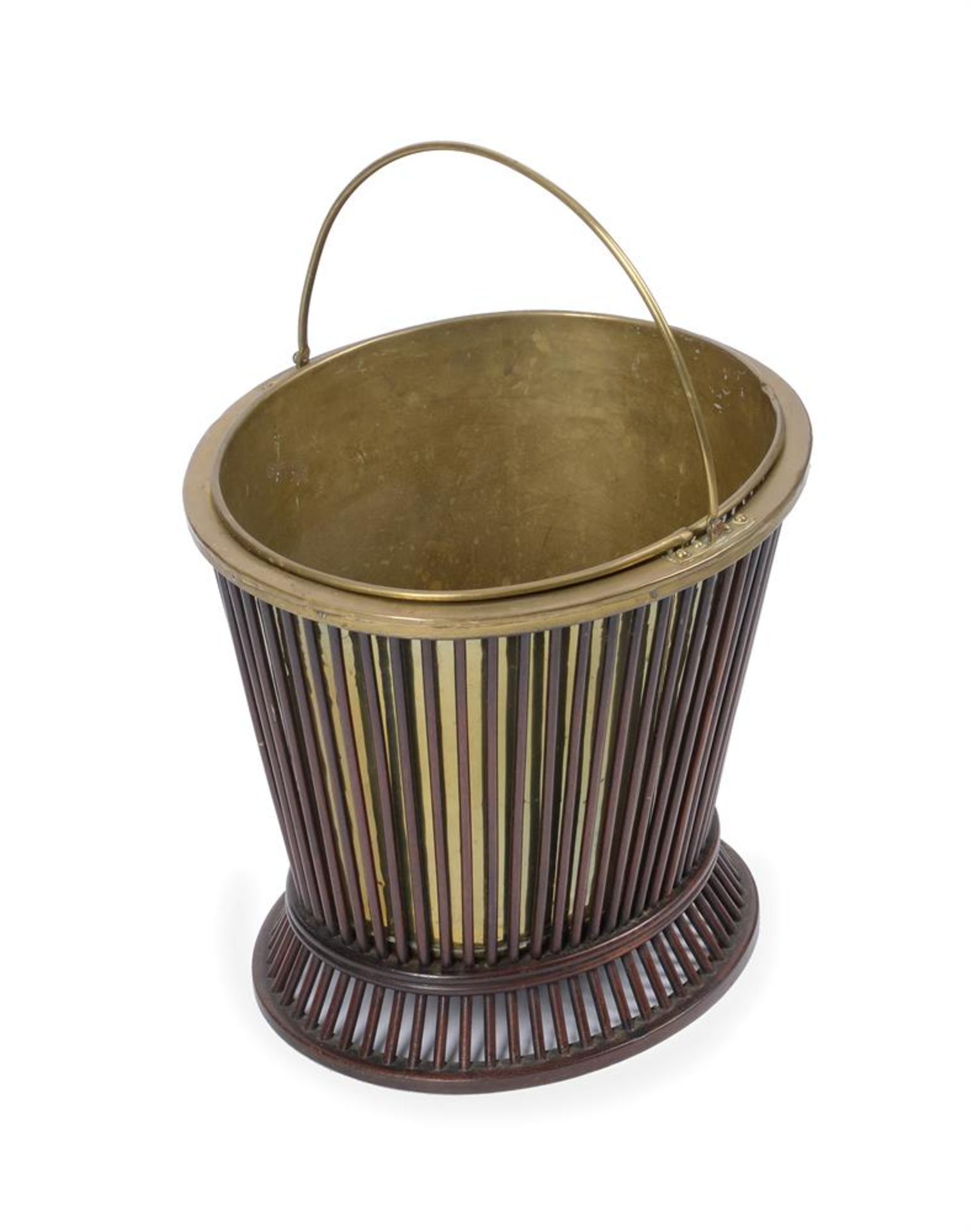 A GEORGE III MAHOGANY AND BRASS BUCKET, SECOND HALF 18TH CENTURY - Image 2 of 2