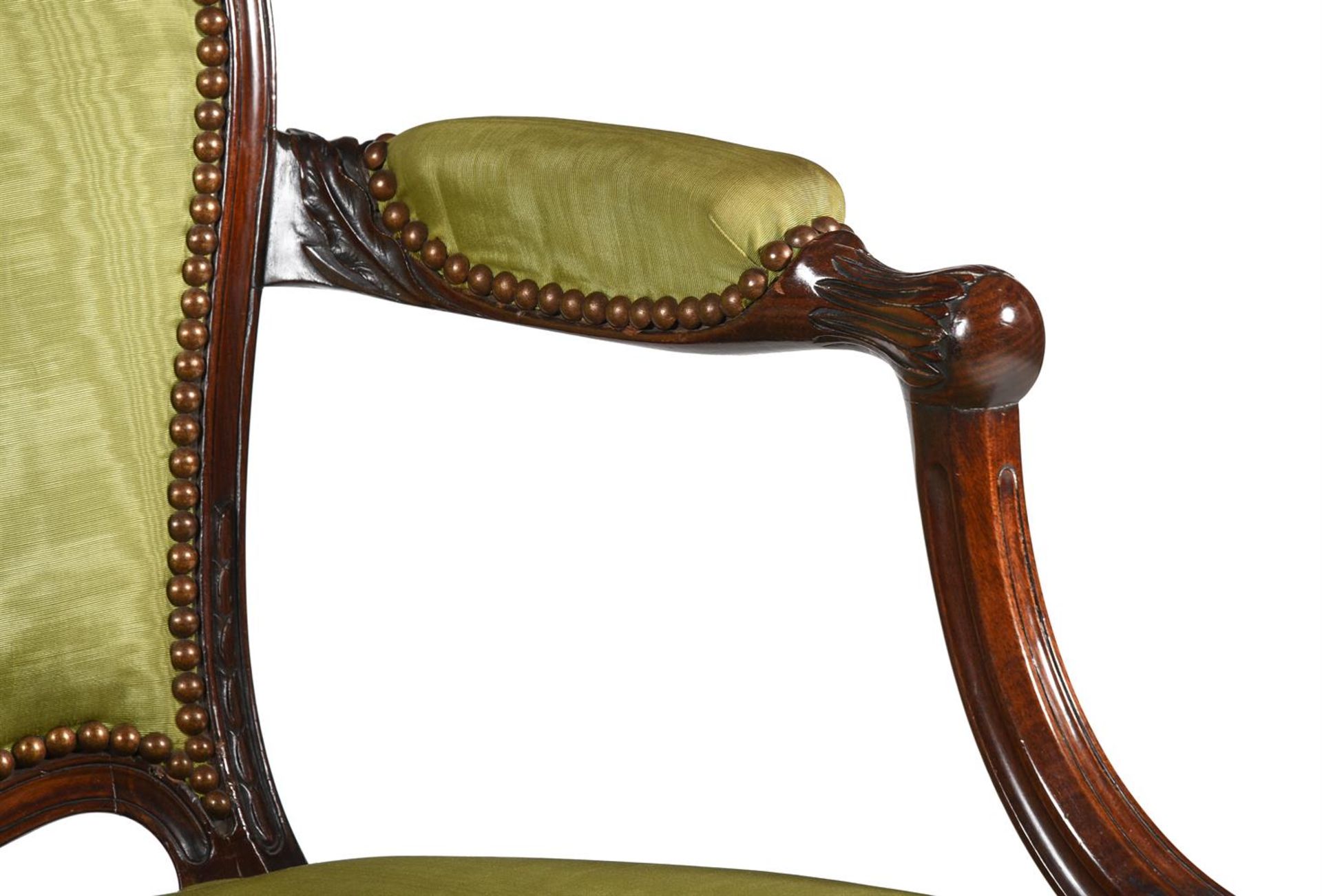 A GEORGE III MAHOGANY ARMCHAIR, ATTRIBUTED TO JOHN LINNELL, CIRCA 1780 - Image 2 of 6