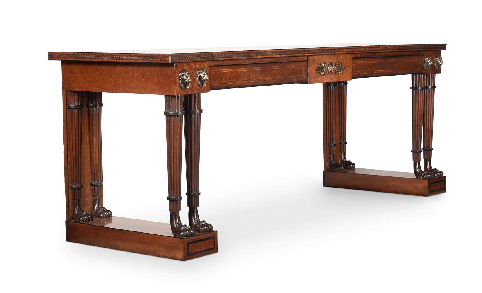 A REGENCY SERVING OR SIDE TABLE, ATTRIBUTED TO GEORGE OAKLEY, CIRCA 1810